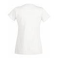 Schnee - Back - Damen Value Fitted Kurzarm Freizeit T-Shirt