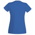 Kobalt - Back - Damen Value Fitted Kurzarm Freizeit T-Shirt