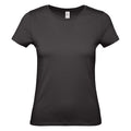 Schwarz - Front - B&C Damen T-Shirt #E150