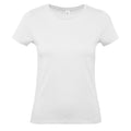 Weiß - Front - B&C Damen T-Shirt #E150