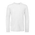 Weiß - Front - B&C Herren T-Shirt Inspire, langärmlig