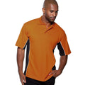 Orange-Anthrazit-Weiß - Side - Gamegear Track Herren Piqué Polo-Shirt, Kurzarm, Einsätze in Kontrastfarbe