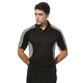 Schwarz-Grau - Side - Gamegear Cooltex Active Herren Polo-Shirt, Kurzarm