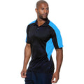 Marineblau-Hellblau - Back - Gamegear Cooltex Active Herren Polo-Shirt, Kurzarm
