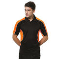 Schwarz-Orange - Side - Gamegear Cooltex Active Herren Polo-Shirt, Kurzarm