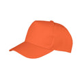 Orange - Front - Result Unisex Core Boston Baseballkappe (2 Stück-Packung)