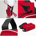 Rot-Schwarz-Weiß - Back - Quadra Teamwear Schuh Tasche - 9 Liter (2 Stück-Packung)