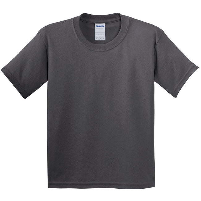 Kohlegrau - Front - Gildan Kinder T-Shirt (2 Stück-Packung)