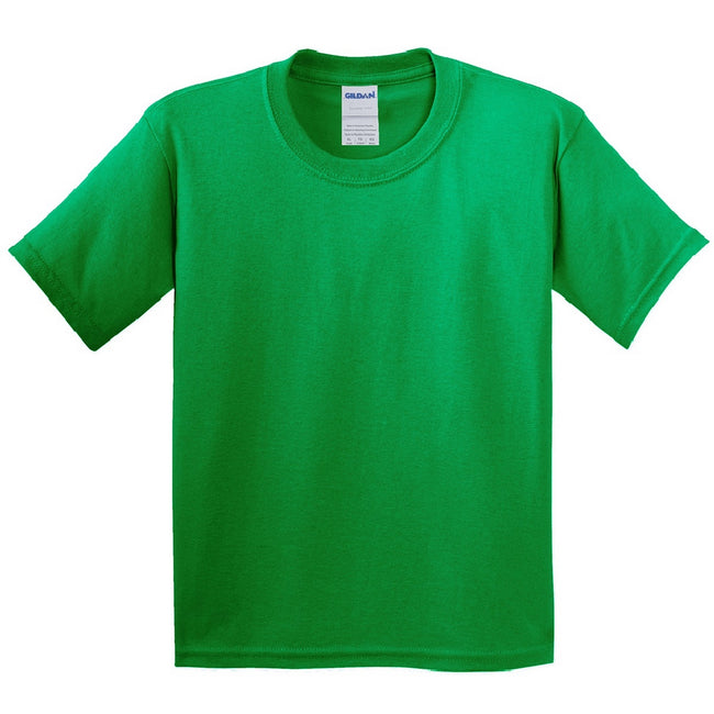Irisches Grün - Front - Gildan Kinder T-Shirt (2 Stück-Packung)