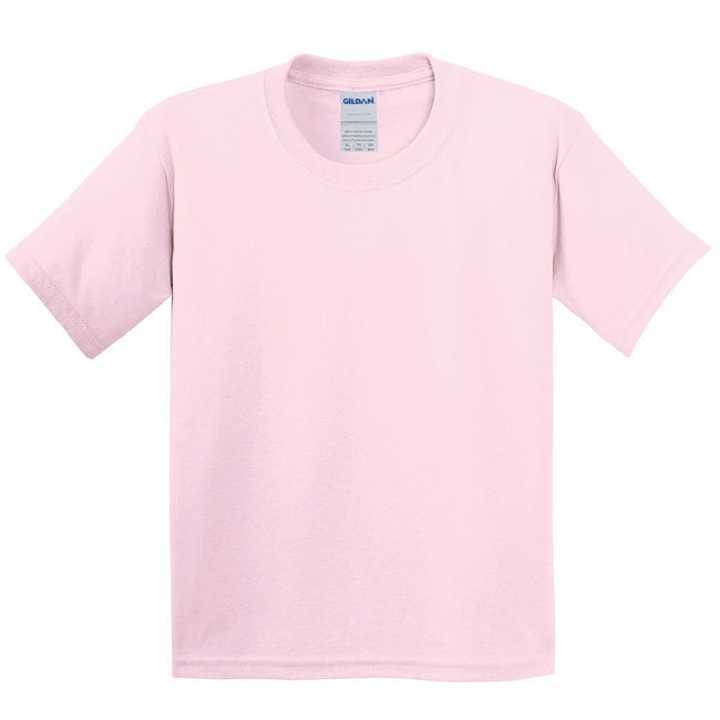 Hellpink - Front - Gildan Kinder T-Shirt (2 Stück-Packung)