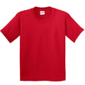 Rot - Front - Gildan Kinder T-Shirt (2 Stück-Packung)