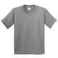Grau - Front - Gildan Kinder T-Shirt (2 Stück-Packung)