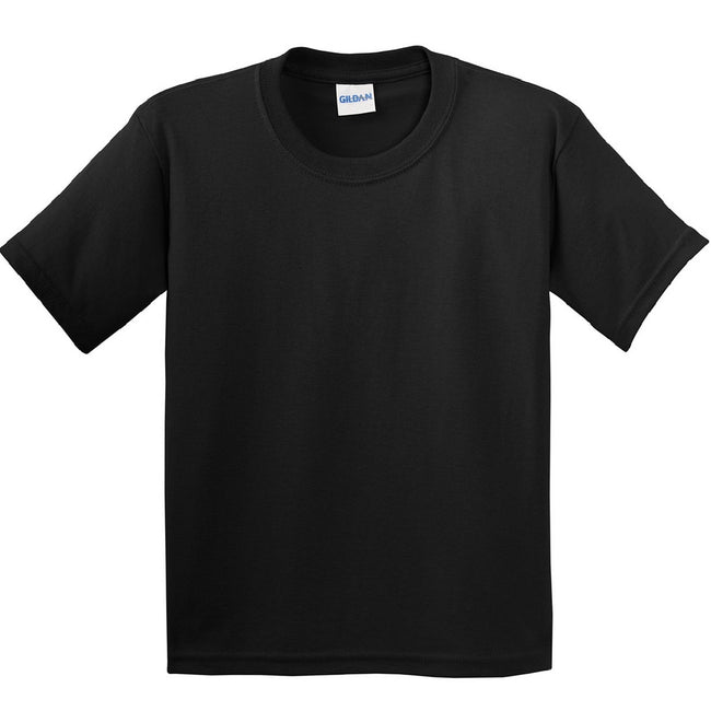 Schwarz - Front - Gildan Kinder T-Shirt (2 Stück-Packung)