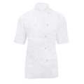 Weiß - Front - Dennys Koch Jacke für Damen, kurzarm (2 Stück-Packung)