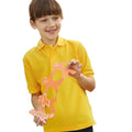 Sonnenblume - Back - Fruit of the Loom Kinder Polo Shirt, Kurzarm (2 Stück-Packung)