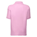 Hellpink - Back - Fruit of the Loom Kinder Polo Shirt, Kurzarm (2 Stück-Packung)