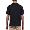 Schwarz - Back - Gildan DryBlend Kinder Polo-Shirt (2 Stück-Packung)