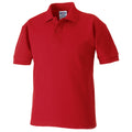 Rot - Front - Jerzees Schoolgear Kinder Pikee Polo Shirt (2 Stück-Packung)