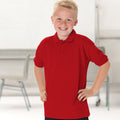 Rot - Back - Jerzees Schoolgear Kinder Pikee Polo Shirt (2 Stück-Packung)