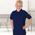 Marineblau - Back - Jerzees Schoolgear Kinder Pikee Polo Shirt (2 Stück-Packung)