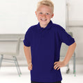 Lila - Back - Jerzees Schoolgear Kinder Pikee Polo Shirt (2 Stück-Packung)