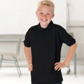 Schwarz - Back - Jerzees Schoolgear Kinder Pikee Polo Shirt (2 Stück-Packung)