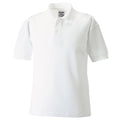 Weiß - Front - Jerzees Schoolgear Kinder Pikee Polo Shirt (2 Stück-Packung)
