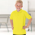 Gelb - Back - Jerzees Schoolgear Kinder Pikee Polo Shirt (2 Stück-Packung)