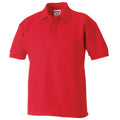 Hellrot - Front - Jerzees Schoolgear Kinder Pikee Polo Shirt (2 Stück-Packung)
