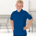 Helles Royalblau - Back - Jerzees Schoolgear Kinder Pikee Polo Shirt (2 Stück-Packung)