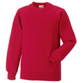 Rot - Front - Jerzees Schoolgear Raglan Pullover für Kinder (2 Stück-Packung)