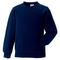 Marineblau - Front - Jerzees Schoolgear Raglan Pullover für Kinder (2 Stück-Packung)