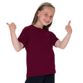 Burgunder - Back - Jerzees Schoolgear Klassisches einfärbiges T-Shirt für Kinder (2 Stück-Packung)