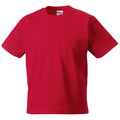 Rot - Front - Jerzees Schoolgear Klassisches einfärbiges T-Shirt für Kinder (2 Stück-Packung)