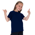 Marineblau - Back - Jerzees Schoolgear Klassisches einfärbiges T-Shirt für Kinder (2 Stück-Packung)