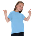 Himmelblau - Back - Jerzees Schoolgear Klassisches einfärbiges T-Shirt für Kinder (2 Stück-Packung)