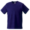 Lila - Front - Jerzees Schoolgear Klassisches einfärbiges T-Shirt für Kinder (2 Stück-Packung)