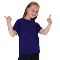 Lila - Back - Jerzees Schoolgear Klassisches einfärbiges T-Shirt für Kinder (2 Stück-Packung)