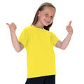 Gelb - Back - Jerzees Schoolgear Klassisches einfärbiges T-Shirt für Kinder (2 Stück-Packung)