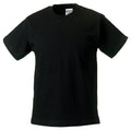 Schwarz - Front - Jerzees Schoolgear Klassisches einfärbiges T-Shirt für Kinder (2 Stück-Packung)