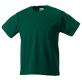 Flaschengrün - Front - Jerzees Schoolgear Klassisches einfärbiges T-Shirt für Kinder (2 Stück-Packung)