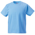 Himmelblau - Front - Jerzees Schoolgear Klassisches einfärbiges T-Shirt für Kinder (2 Stück-Packung)