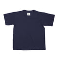 Dunkelblau - Front - B&C Kinder T-Shirt, kurzarm (2 Stück-Packung)