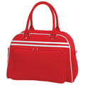 Rot-Weiß - Front - Bagbase Retro Bowling Tasche (23 Liter) (2 Stück-Packung)
