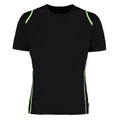 Schwarz-Fluoreszenz Lime - Front - Gamegear Herren Cooltex T-Shirt