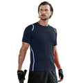 Marineblau-Hellblau - Back - Gamegear Herren Cooltex T-Shirt