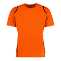 Fluoreszenz Orange-Schwarz - Front - Gamegear Herren Cooltex T-Shirt