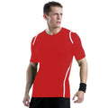 Rot-Weiß - Side - Gamegear Herren Cooltex T-Shirt