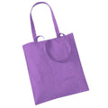 Violett - Front - Westford Mill Promo Einkaufstasche, 10 Liter (2 Stück-Packung)