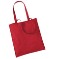 Rot - Front - Westford Mill Promo Einkaufstasche, 10 Liter (2 Stück-Packung)